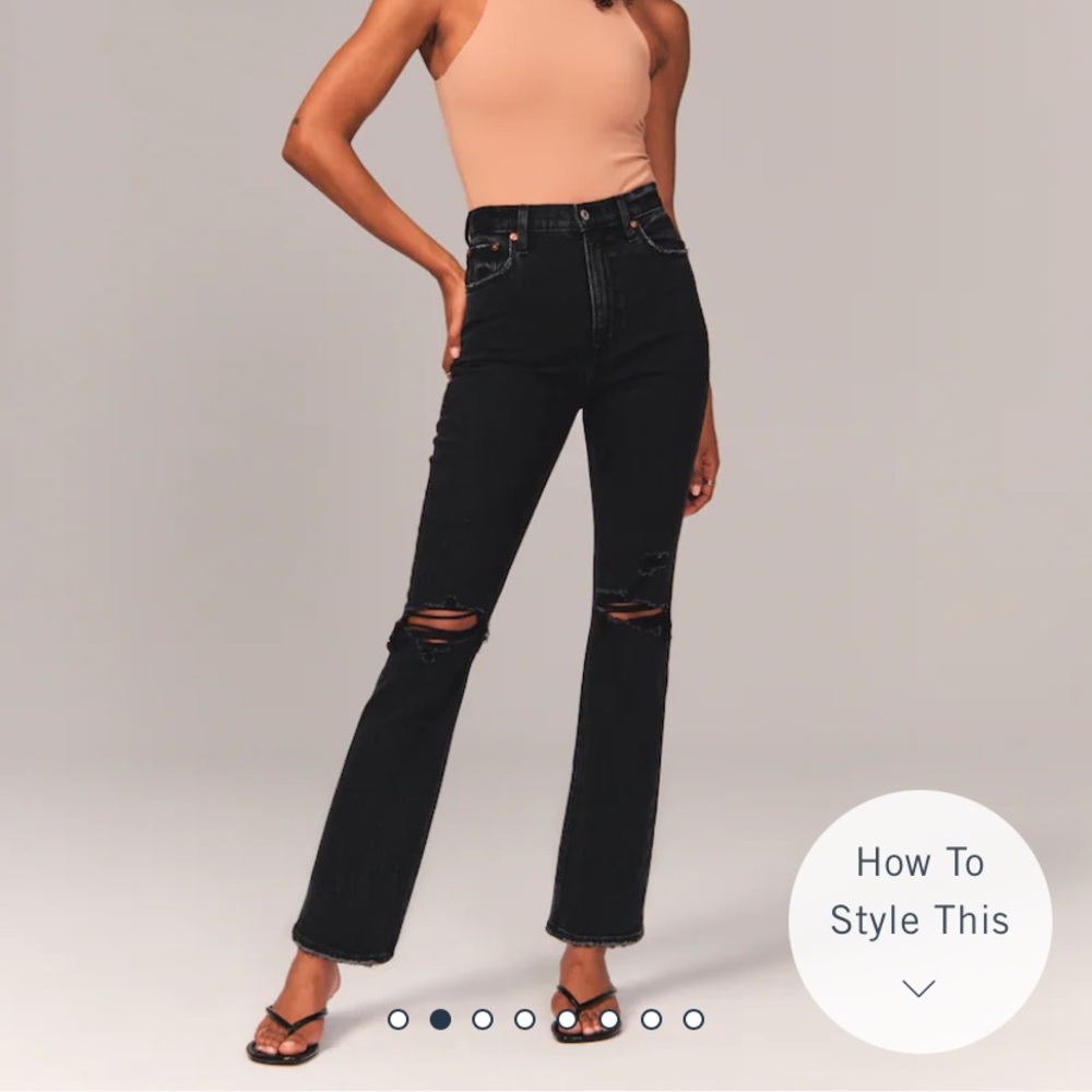 Abercrombie Ultra High Rise Straight Jeans